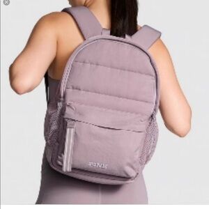PINK VS QUILTED PUFFER BACKPACK